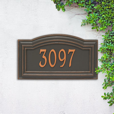 Signature Series 1-Line Wall Address Plaque