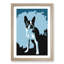 Boston Terrier Dog in Abstract - Picture Frame Painting Print-55679097-55679096