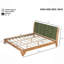 Base de lit en bois de pin de qualité supérieure avec tête de lit incluse-1022000191