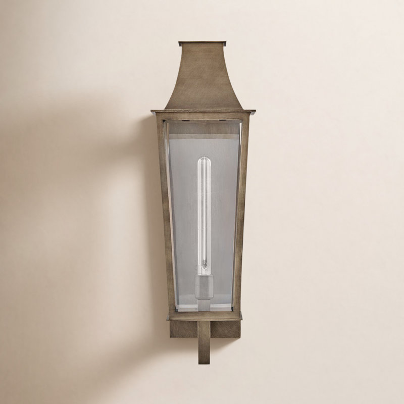 Georgetown 1 - Light Outdoor Wall Lantern, Burnished Bronze, 26.75" H x 8.5" W x 9.75" D