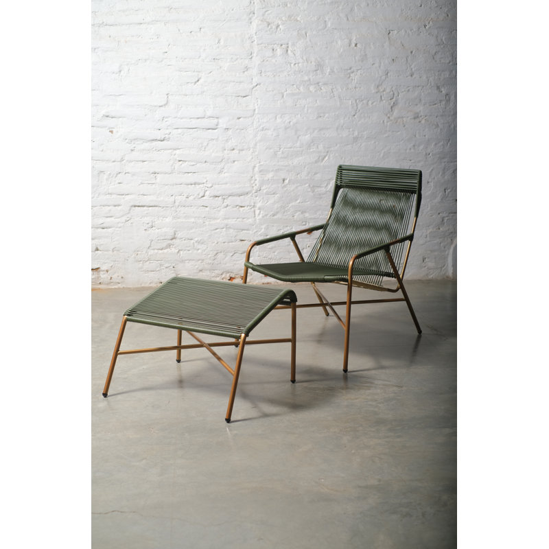 Fauteuil d'appoint moderne avec repose-pieds Poltrona Madre