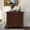 Armoire de rangement à 3 tiroirs en bois avec plateau coulissant pour le salon