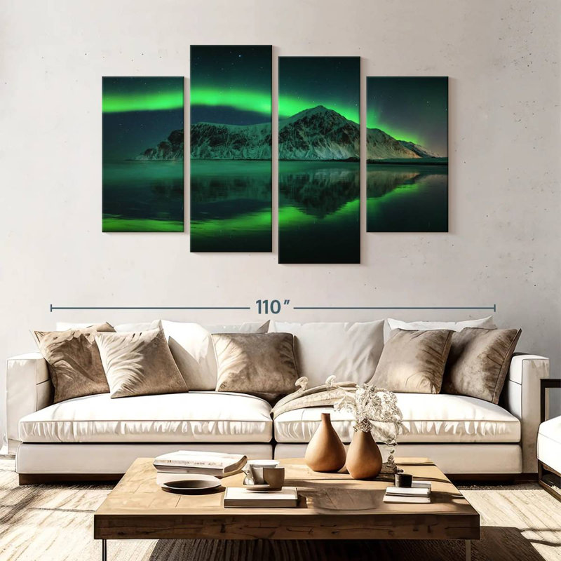 Alvord Northern Lights Landscape, 54'' H x 84'' W