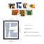 " Multicolor Colourful Mid-Century Grunge Paint Stroke Abstract Geometric " 7 - Pieces-92573589-99535723