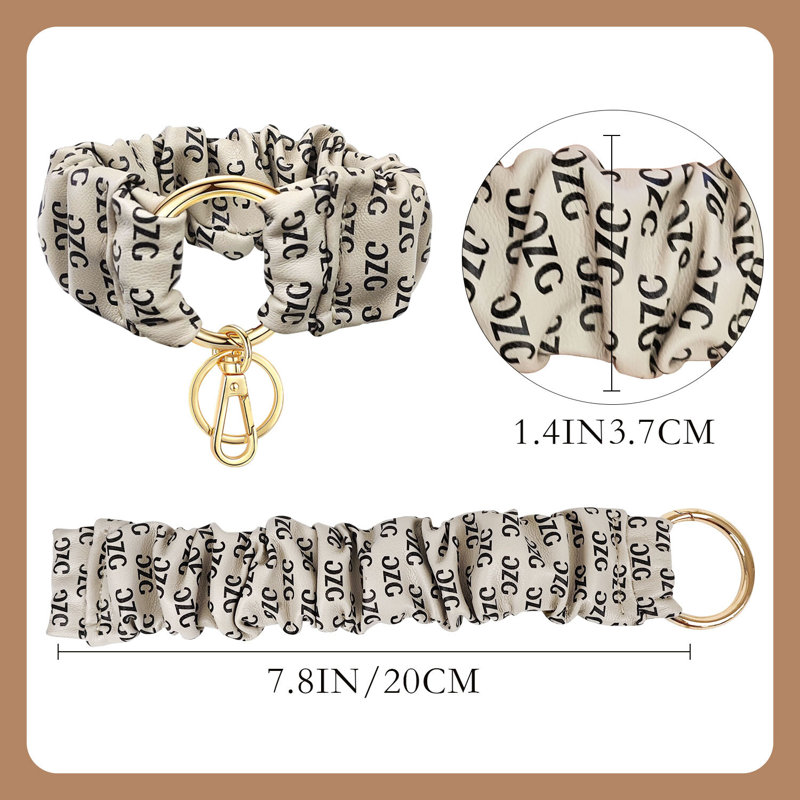 Porte-clés blanc Scrunchie