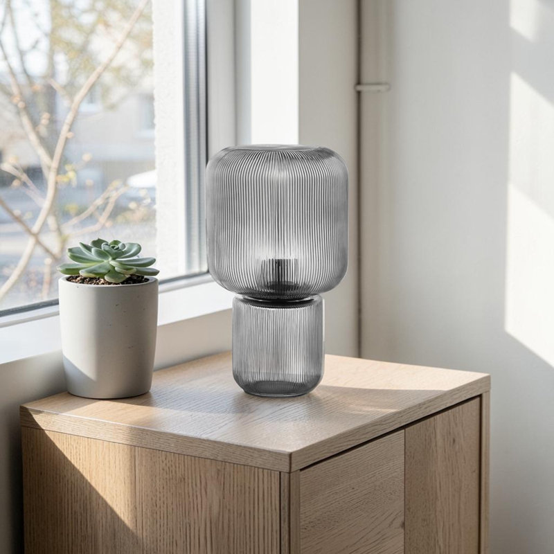 Verona Clear Glass Table Lamp