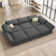 Latitude Run U-shaped Corduroy Sectional Modular Sofa Cloud Couch