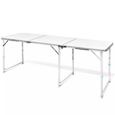 Table de camping pliable en bois manufacturé Daggett