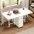 No Assembly Required, 58.9'' Folding Dining Table For Small Space, Rectangular Wooden Extendable Dinning Table With Wheels And Storage For Dining Room-98839869