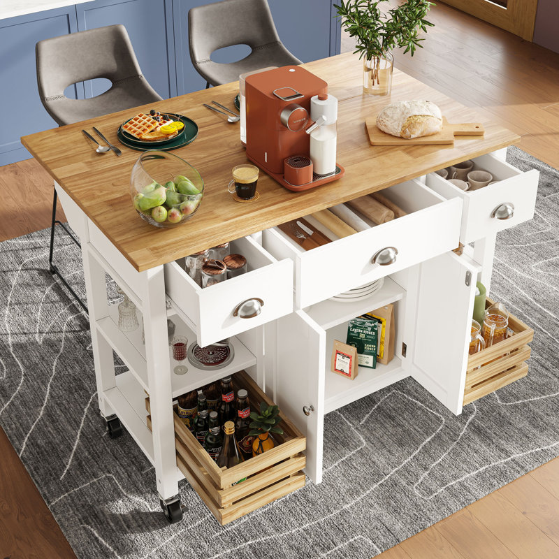 Wood Bar Cart