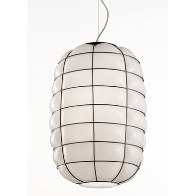 1 - Light Dark Steel Lantern Pendant