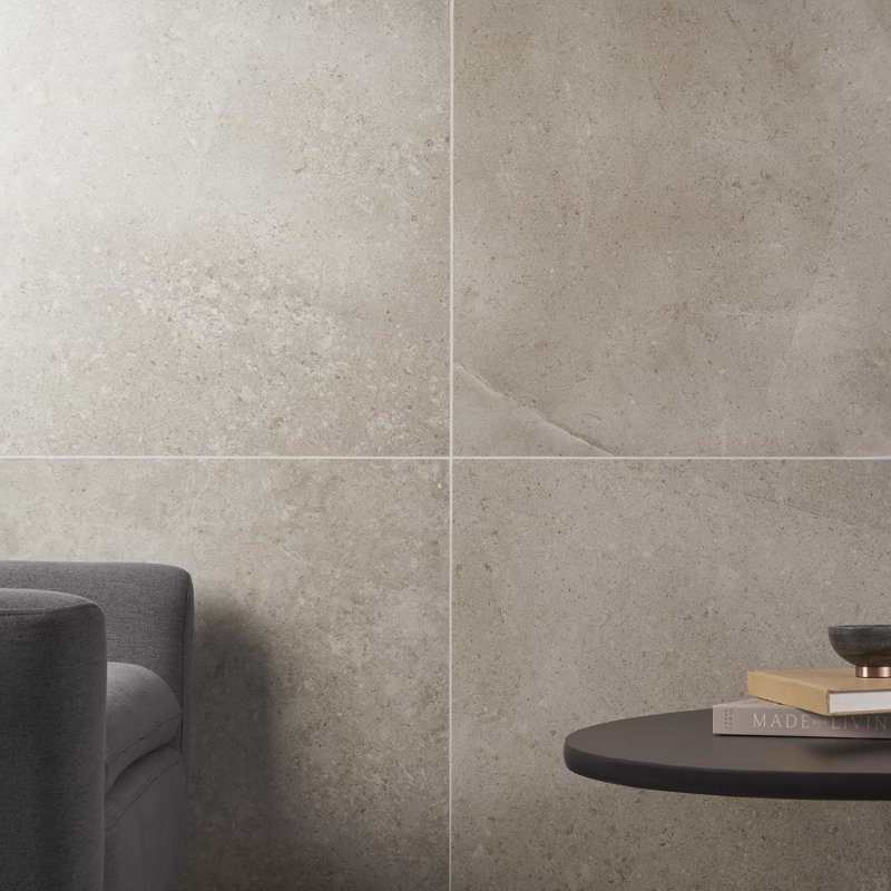 New Rock 24x24 Matte Porcelain Tile, Tortora Beige