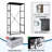 4 Drawer Dresser for Bedroom, Narrow Chest of Drawers, Wooden Top and Study Iron Frame 18"x37.5"-(WxH)