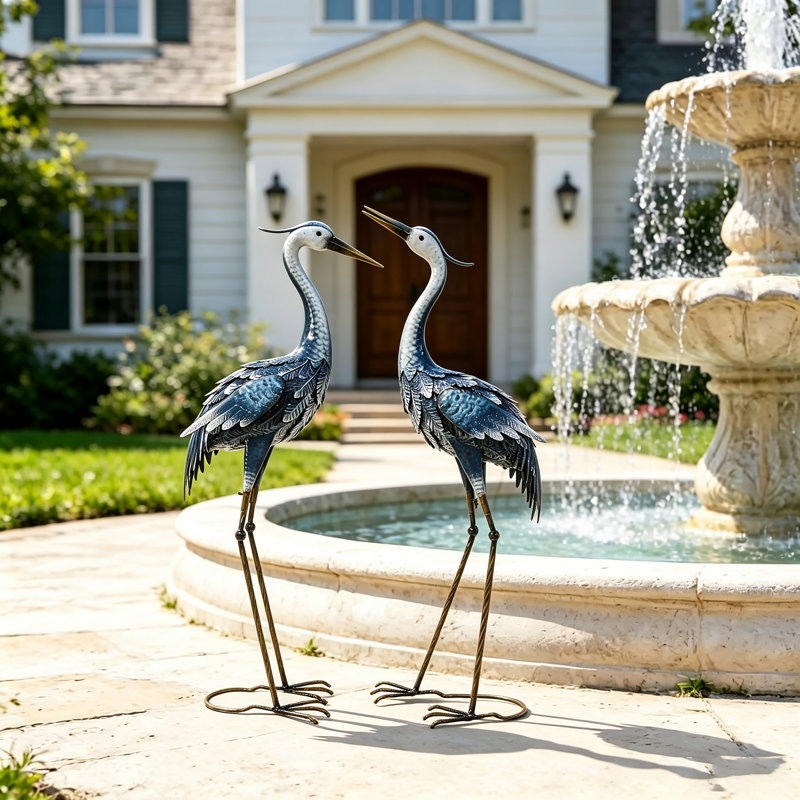 Statue de jardin Osheana Cranes