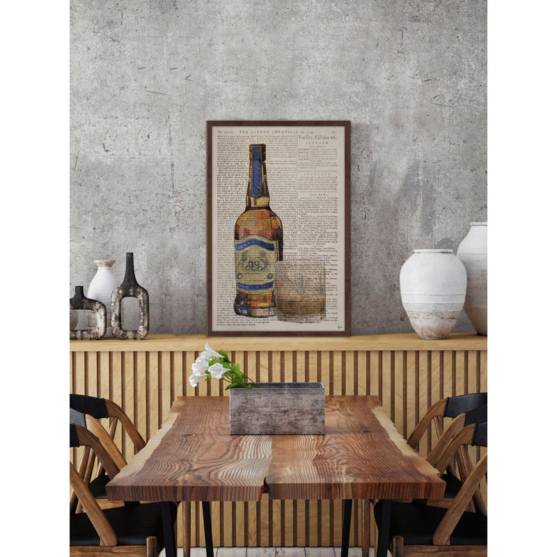 " Whiskey Poured " by Eyre Tarney, 18" H x 12" W x 1.5" D