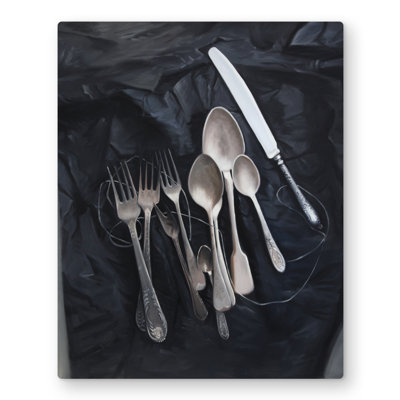 Vintage Cutlery - Farmhouse Metal Print for Home Decor