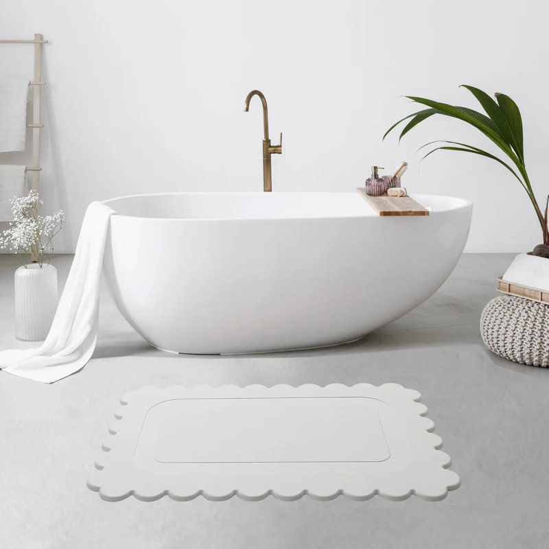 Tapis de salle de bain en pierre Diatomaceous Earth