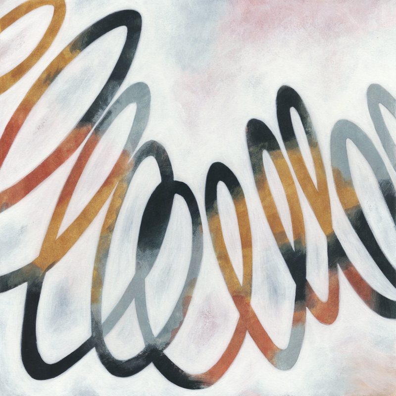 Squiggle I by Megan Meagher - Wrapped Canvas Painting, 30cm H x 30cm W