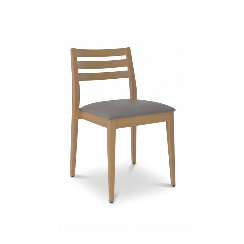 Chaise Estes, Gris, Chêne
