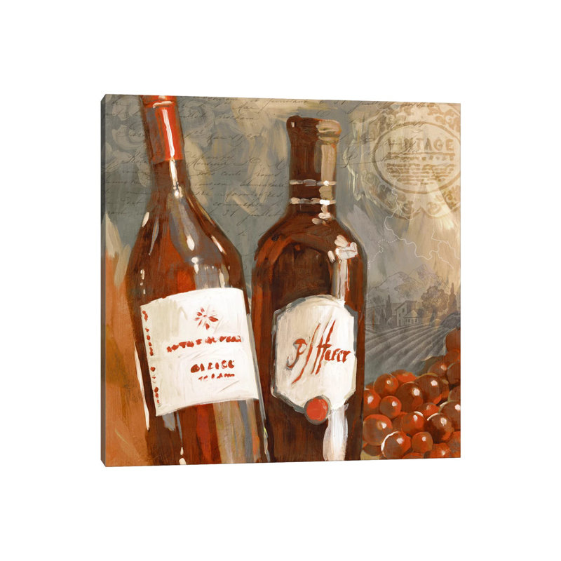 Red Wine I by Edward Selkirk - Wrapped Canvas Print, 30.48 cm H x 30.48 cm W