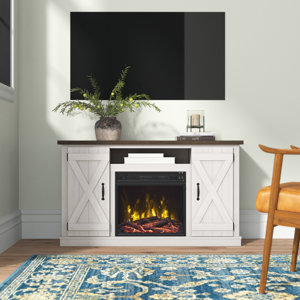 Lorraine TV Stand for TVs up to 55" with Electric Fireplace Included