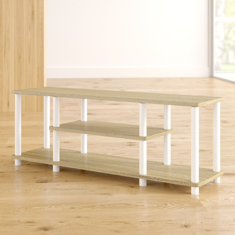 Crédence de rangement l 43,8 po Orhideea, Chêne / Blanc