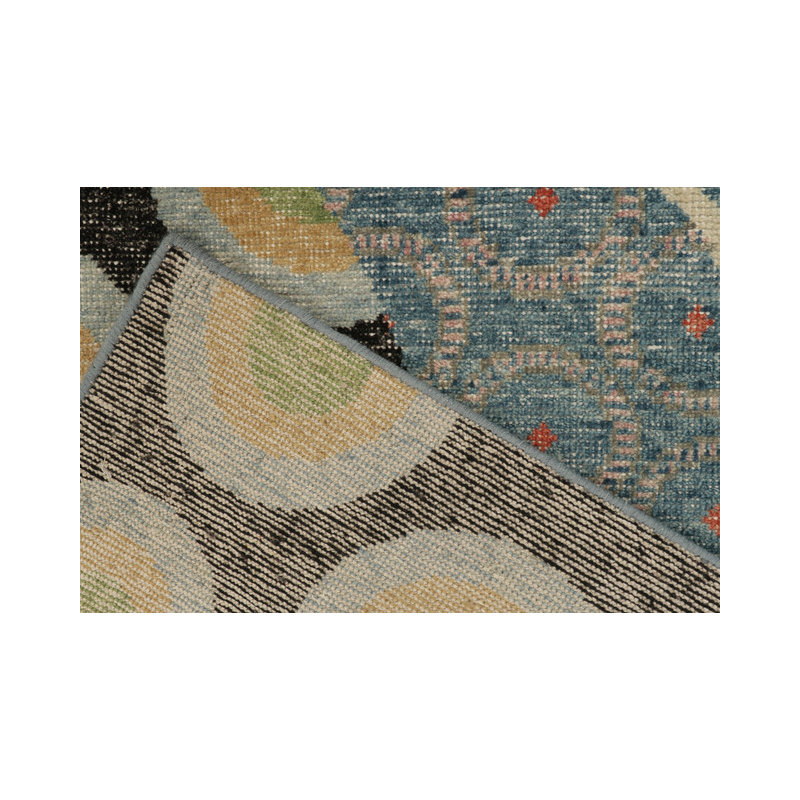 Distressed Homage Hand Knotted Wool Animal Print Area Rug, Rectangle 10' x 14'