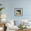 «Summer Beach Palms & Clouds», reproduction encadrée sous verre, design by Creative Studio-1880397259-1880397256