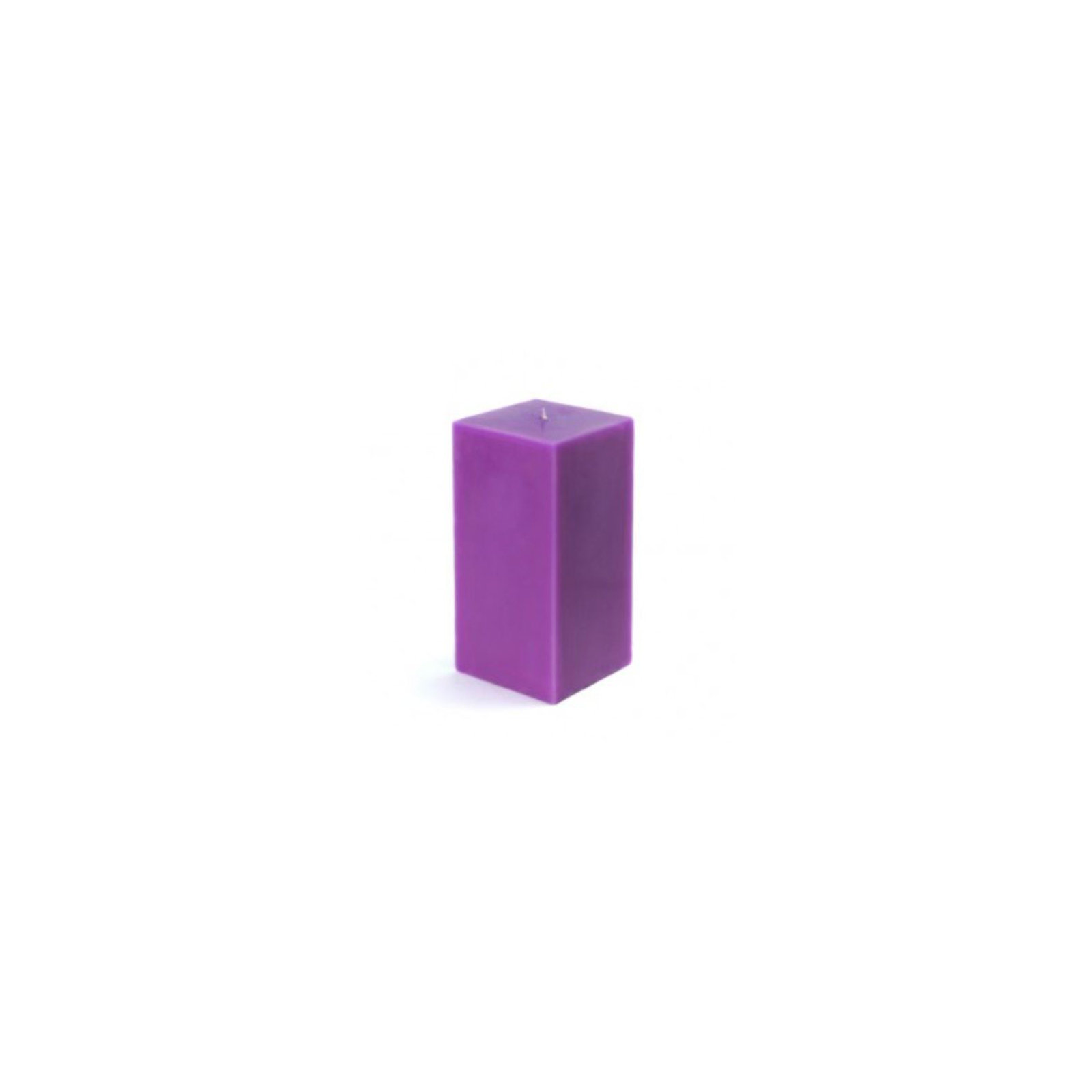 Square Pillar Candle, Hunter Green, 6" H x 3" W x 3" D, Set of 12