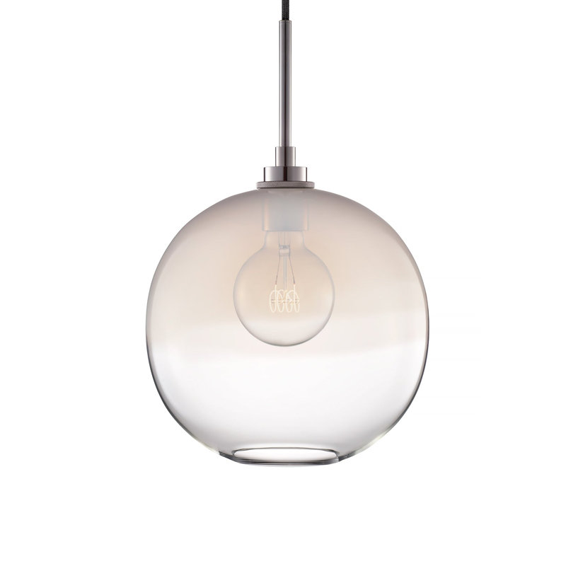 Marquise 1 - Light Pendant, Clear/Opaline, Polished Nickel