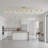 8-Light Gold Modern LED Track Lighting Fixture