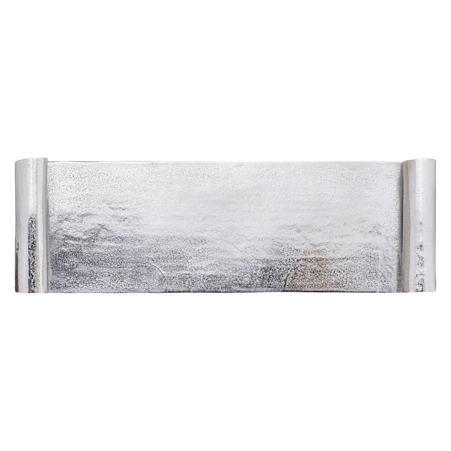 Brass Decorative Tray, 28"W x 5"D x 2"H, Silver