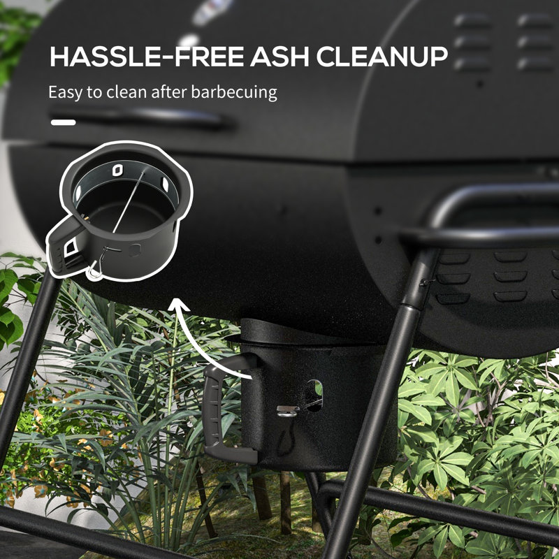 Dakota Fields Bucholz 95cm W Charcoal Grill