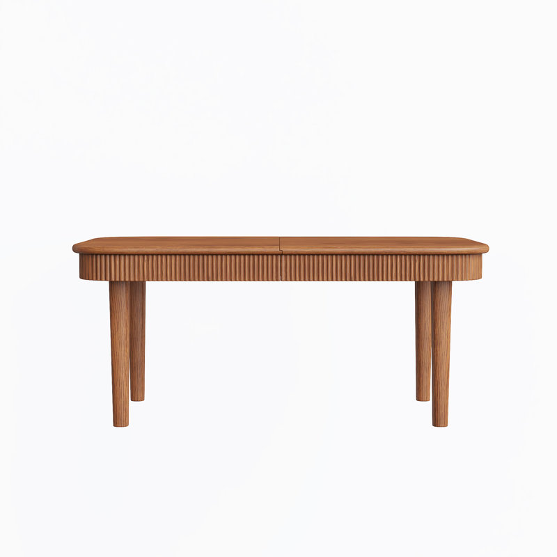 72-92" Extendable Dining Table for 6 to 10 - Rectangle Solid Wood Dining Table