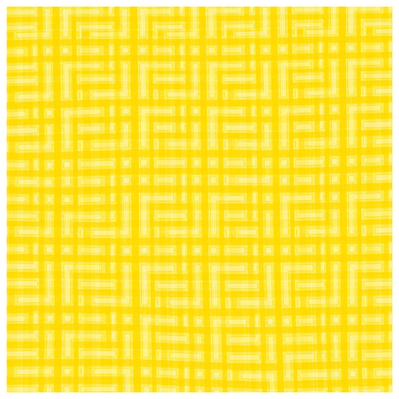 Rideaux de douche jaune à motif géométrique, 70in W x 72in H