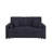 Oli Convertible Sleeper Loveseat, USB, 4 Throw Pillows, Gray Woven Fabric-135371937