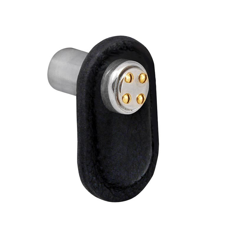 Archimedes Novelty Knob, Vintage Pewter, Black