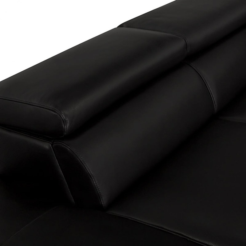 Canapé modulaire en cuir 63 po Hayes