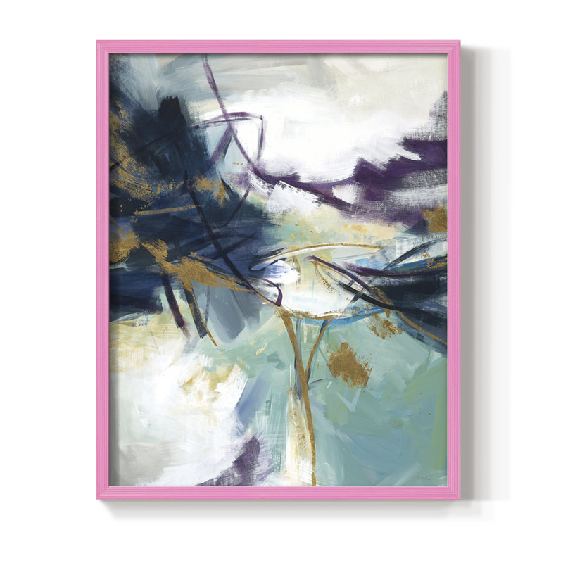 Impression encadrée Gold Rush - bois massif, H 10 po x l 8 po, Rose