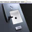 Lavabo de salle de bain rectangulaire encastrable blanc 20 pouces avec trop-plein à trois trous 19,8 "x 13,7" sans trous de robinet