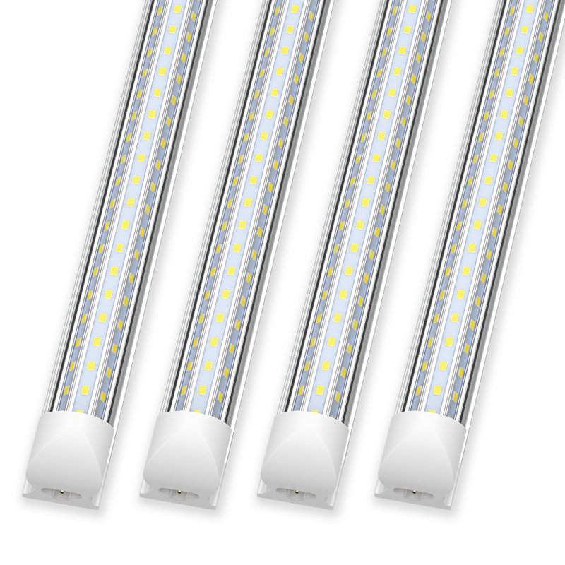 T8 LED Integrated Shop Light 300 Degree Lighting, 6000K, 4 foot