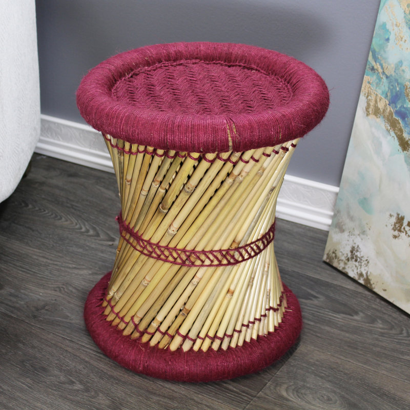 Tabouret d'appoint Barkhamsted Reed, Marron