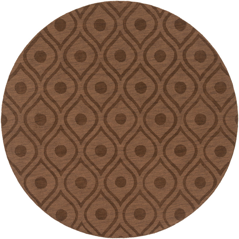 Zora Wool Geometric Indoor Rug, Round 7'9"