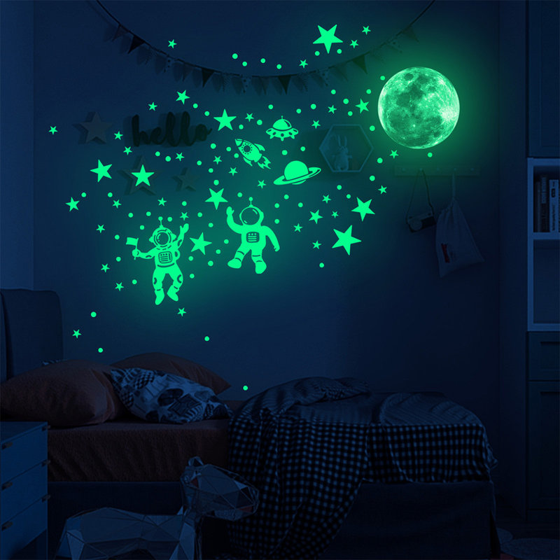 Star Astronaut Glow Wall Decal