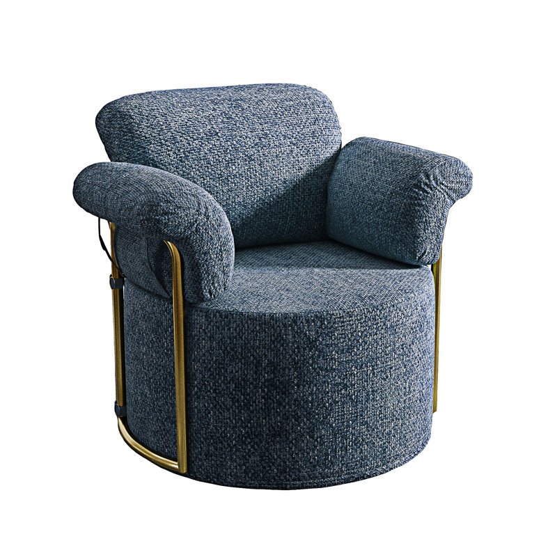 Canapé rembourré pivotant, Blue