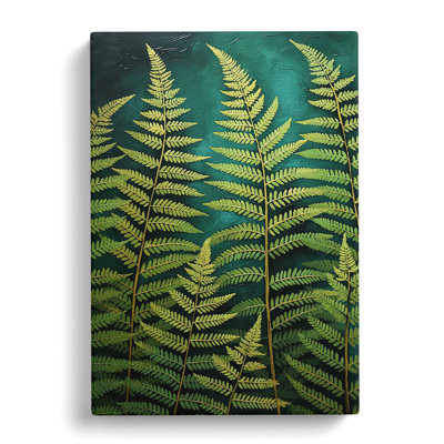 Fern Leaf Informel - Wrapped Canvas