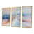 Toile avec cadre flottant or