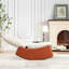 Fauteuil inclinable berçant avec revêtement orange stable et confortable