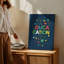 Reproduction d'art graphique sur toile mettant en valeur la toile-235709659