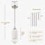 Luminaire suspendu 1 lumière, or brossé-1810137398